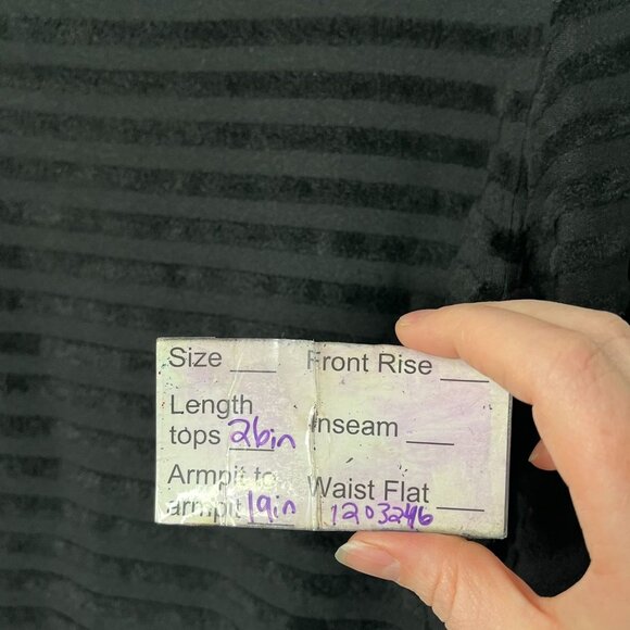 MaxMara womens med Black Textured Striped Knit Sweater boat neck Long Sleeve - Picture 9 of 9